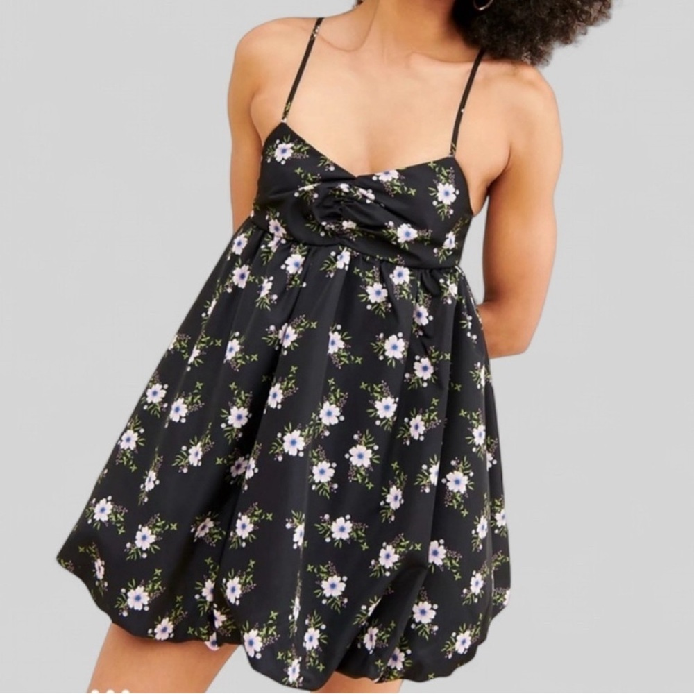 Free People Floral Black Dress New without tag